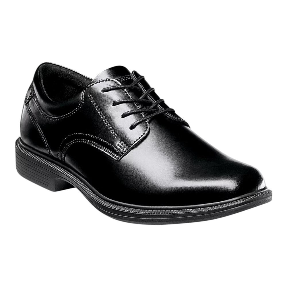 Nunn Bush Men's Baker Street Leather Oxfords Black Size 12 XW